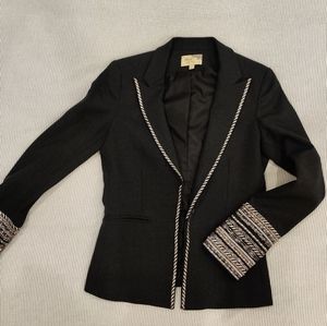 Elizabeth and James metallic embellished blazer
